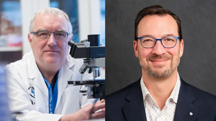 Dr. John Bell (left) and Stephen Beckta (right).
