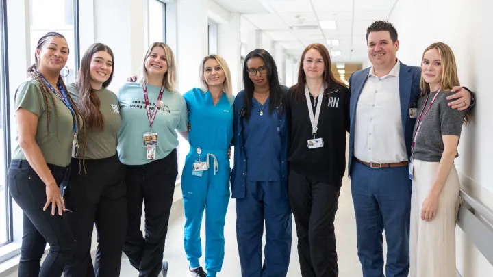 Members of the Sexual Assault and Partner Abuse Care Program team at the Civic Campus.
