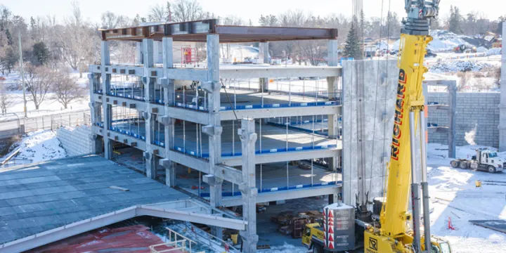 New campus site tour, part one: explore the parking garage