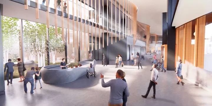 Le concept du nouveau campus de L’Hôpital d’Ottawa mis en vedette sur la scène internationale