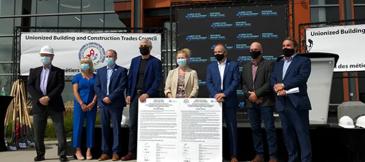 Entente de la fête du Travail conclue entre L’Hôpital d’Ottawa et deux syndicats des métiers de la construction pour bâtir un nouvel hôpital à Ottawa