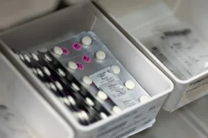 Medication stock at the General Campus pharmacy.