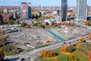 La construction du nouveau campus est un point d’ancrage économique pour la collectivité