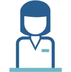 Icône de femme médecin