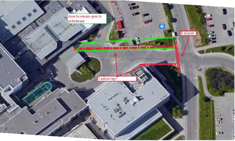 General Campus - CCW/ORCC Roundabout Closure Map