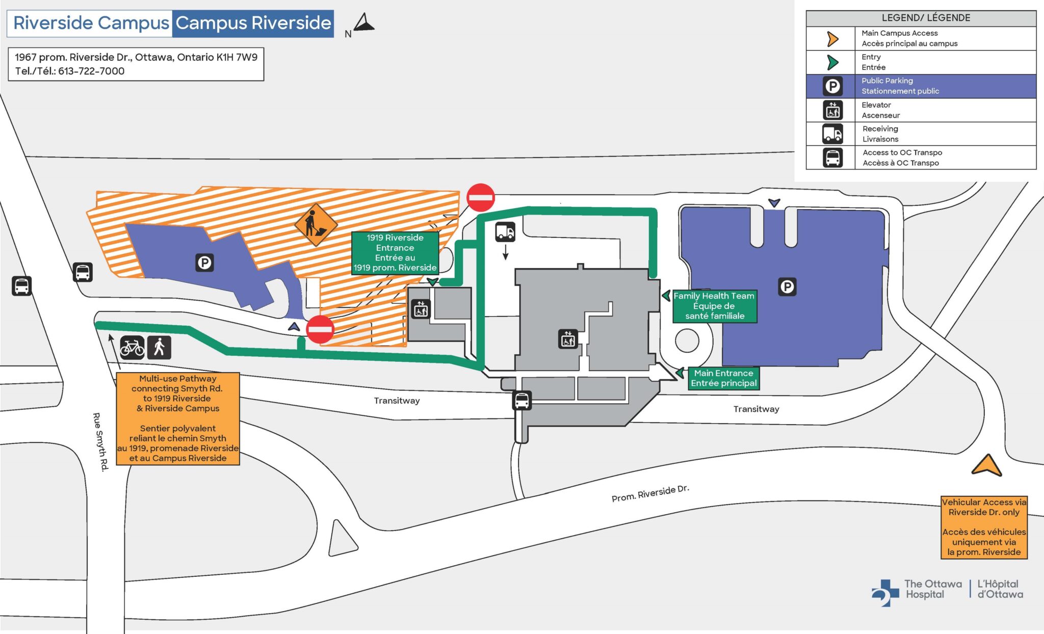 Riverside Campus – Access from Smyth