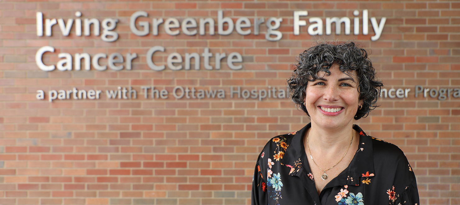 Beth Ciavaglia, patiente et participante à REaCT, au Centre de cancérologie Famille Irving Greenberg de L’Hôpital d’Ottawa.